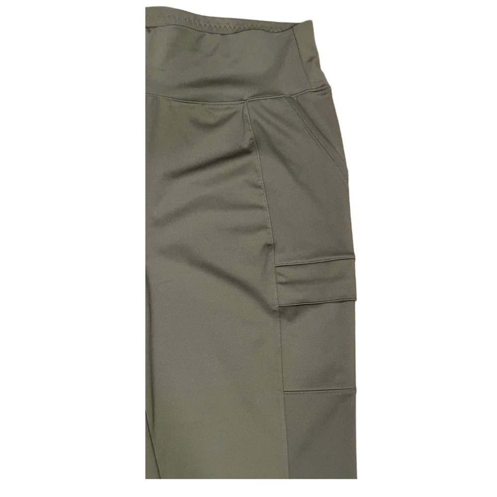 MOVE THEORY Olive Green High Waist Leggings Joggers. Size Large. - Picture 6 of 7